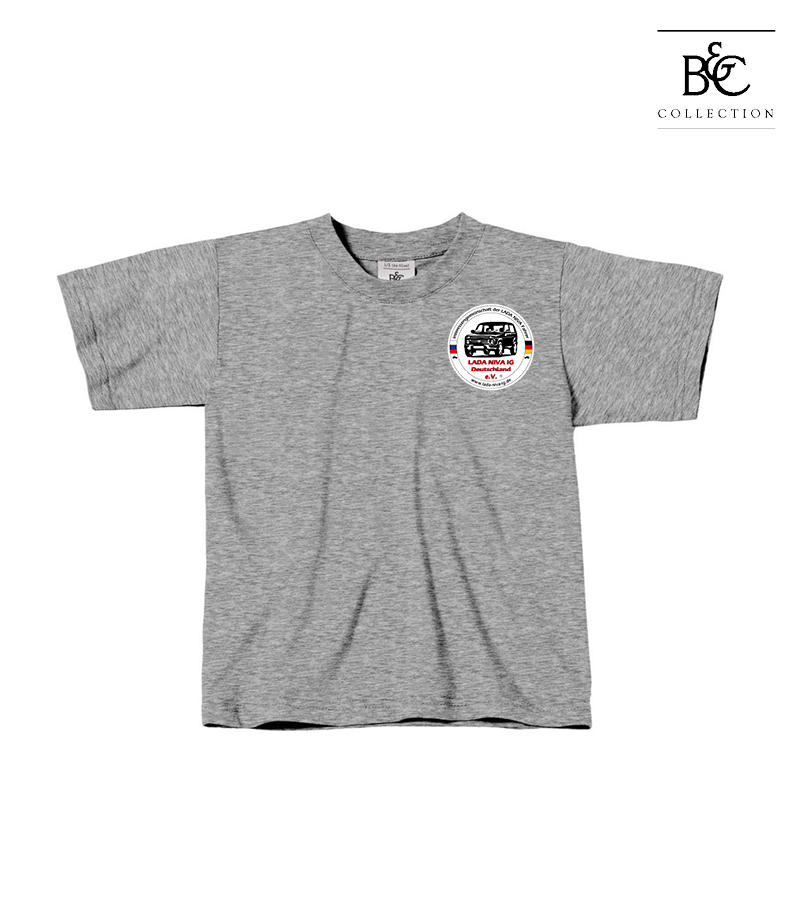 B&C Kinder T-Shirt Sports Grey "Anton"