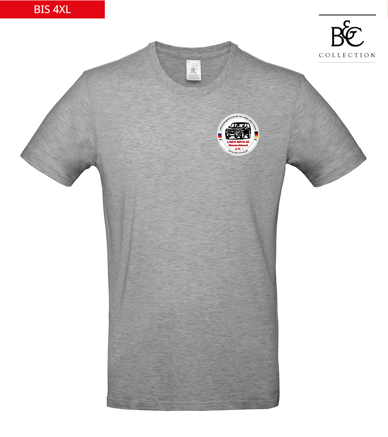 B&C Herren T-Shirt Sports Grey "Anton"