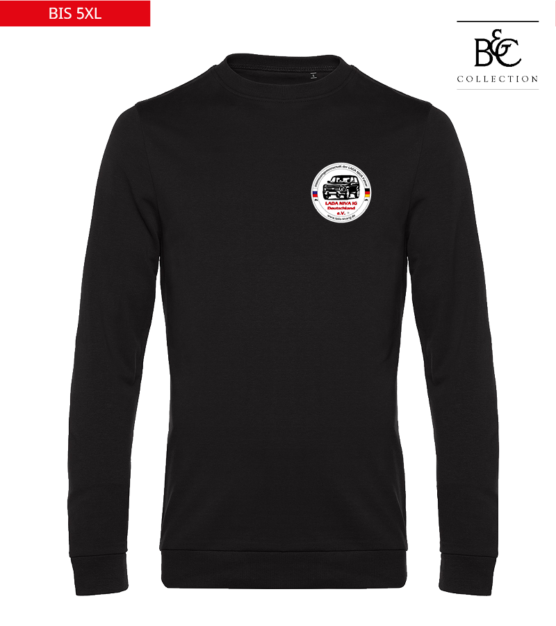 B&C Herren Sweatshirt Black Pure "Anton"